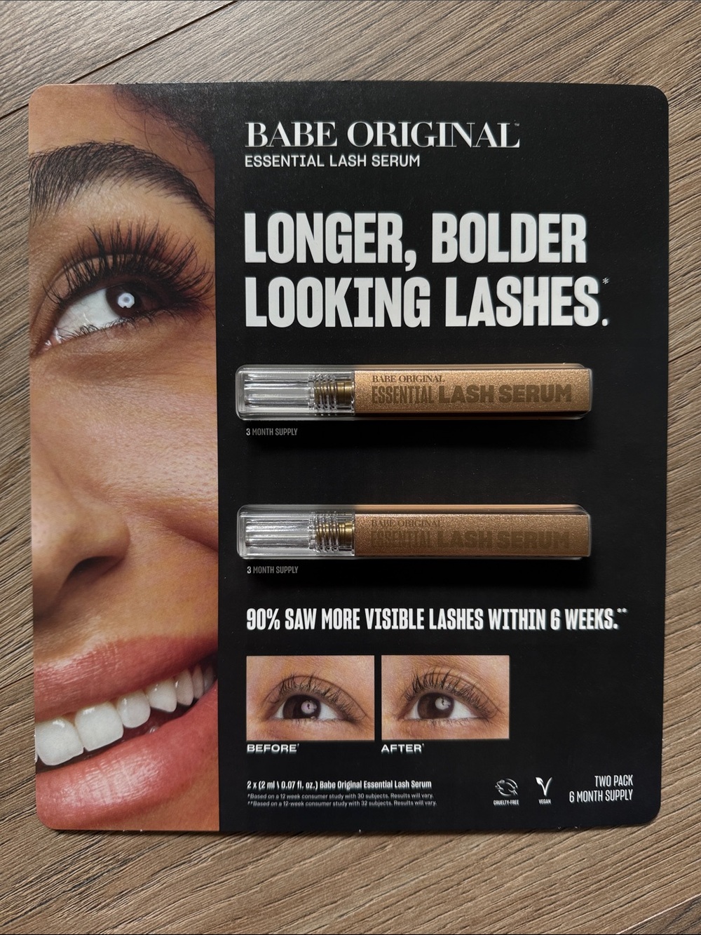 Babe Original Essential Lash Serum -  (2 Pack) NWT